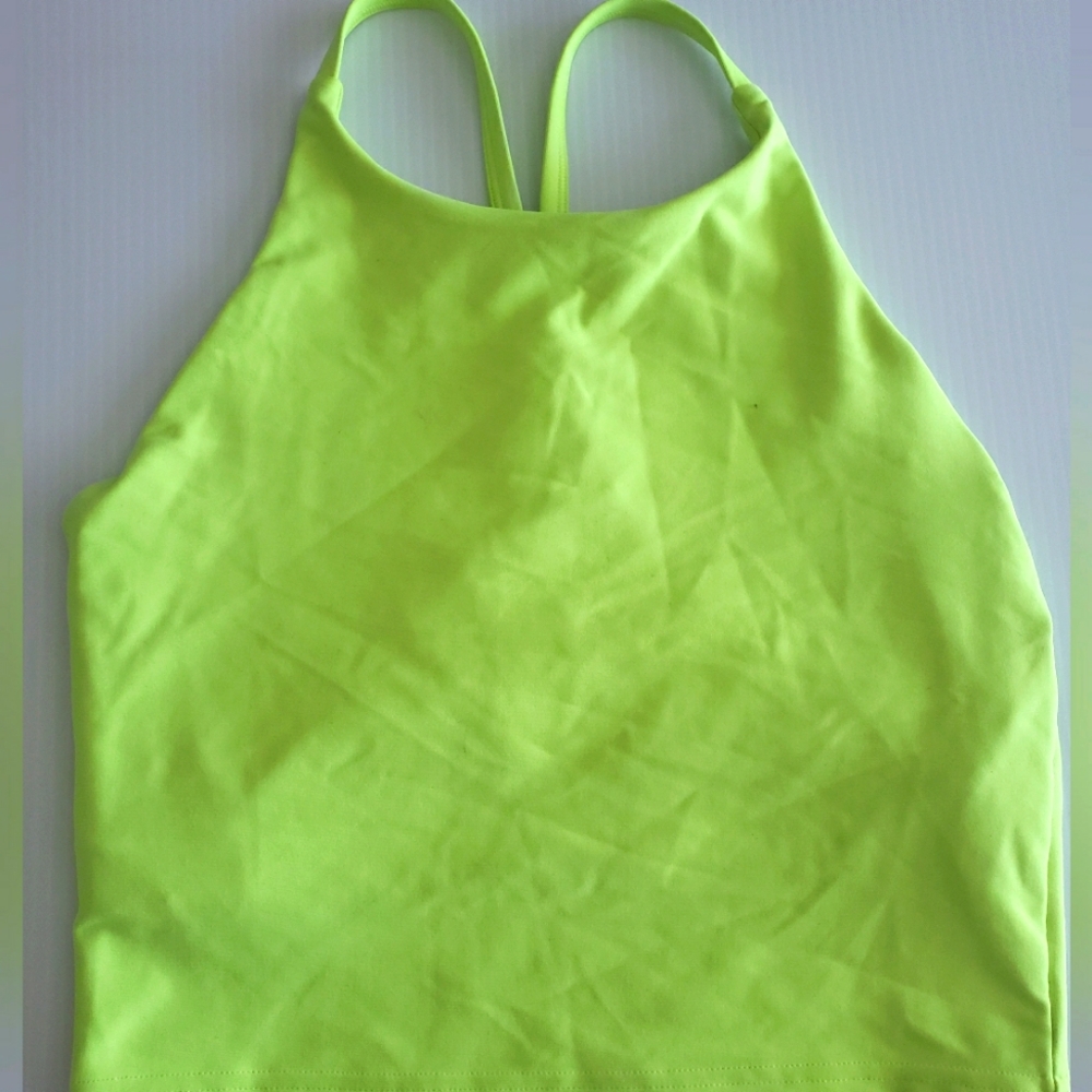 Neon Yellow Halter Top